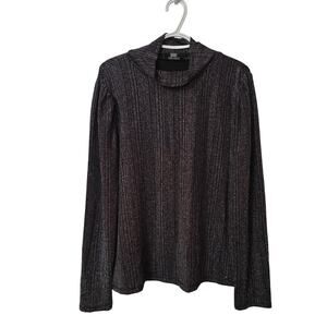 Tommy Hilfiger Cowl Neck Metallic Shiny Holiday Sweater